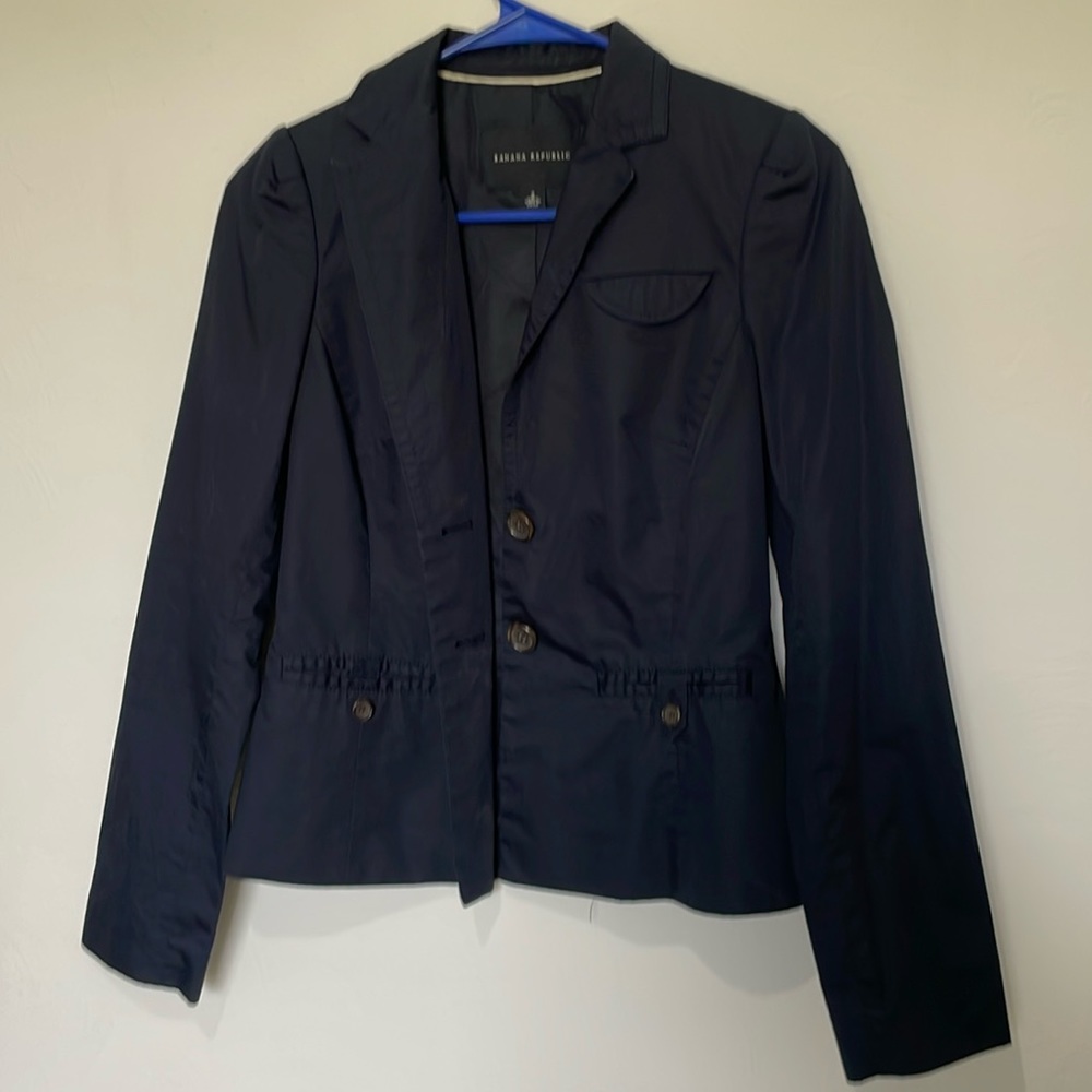 Banana Republic Navy Blue Thin Jacket